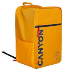 Canyon CSZ-02 batoh pre 15.6" notebook, 20x25x40cm, 20L, príručná batožina, žltá