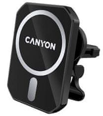 Canyon držiak telefónu do ventilácie auta MagSafe CM-15 pre iPhone12/13, magnetický, wireless nabíjanie 15W, USB-C