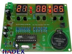 HADEX Digitálne hodiny LED SH-E 879 s AT89C2051 - STAVEBNICE