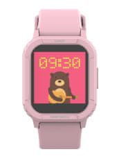 KID F10 Pink - Detské hodinky s hrami/1,4" displej/240x240px/128 kb RAM + 128 MB ROM/160 mAh/BT 5.0/IP68/ružová