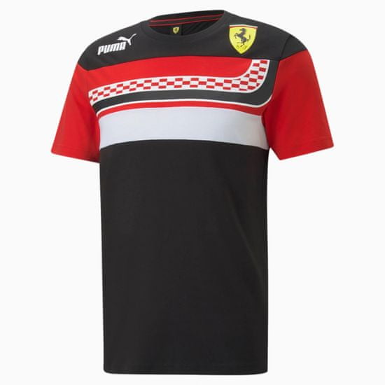 Ferrari tričko PUMA SDS černo-žlto-bielo-červené
