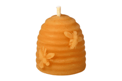 Zaparkorun.cz Odlievaná sviečka z pravého včelieho vosku, výška 4,5 cm, 35 g, Bee harmony
