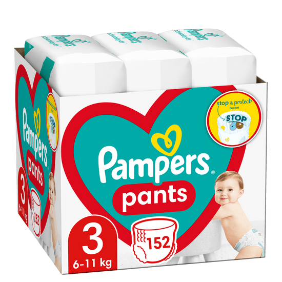 Pampers Pants Plienkové Nohavičky Veľkosť 3 (6-11kg) 152 ks