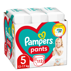Pampers Pants Plienkové Nohavičky Veľkosť 5 (12-17kg) 112 ks