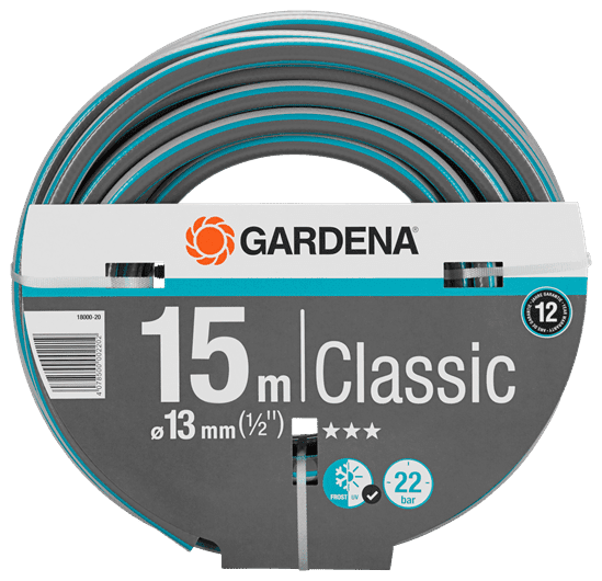 Gardena Hadica Classic (1/2"), 15 m bez armatúr, 18000-20