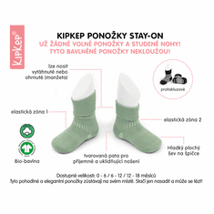 Detské ponožky Stay-on-Socks 0-6m 2páry Black Stripes