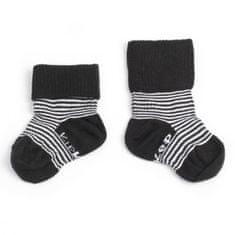 Detské ponožky Stay-on-Socks 6-12m 2 páry Black Stripes