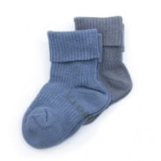 Detské ponožky Stay-on-Socks 6-12m 2 páry Denim Blue