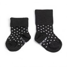 Detské ponožky Stay-on-Socks 6-12m 2 páry Black&White Dots