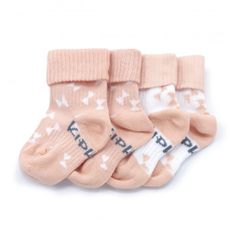 KipKep detské ponožky Stay-on-Socks 0-6m 2páry Party Pink