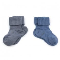 Detské ponožky Stay-on-Socks 6-12m 2 páry Denim Blue