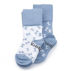 KipKep detské ponožky Stay-on-Socks 0-6m 2páry Party Blue