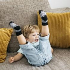 KipKep Detské ponožky Stay-on-Socks ANTISLIP 12-18m 1pár Black