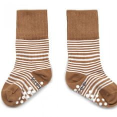 Detské ponožky Stay-on-Socks ANTISLIP 12-18m 1pár Camel