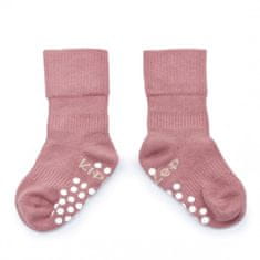 KipKep detské ponožky Stay-on-Socks ANTISLIP 12-18m 1pár Dusty Clay