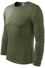 Malfini Pánske tričko s dlhým rukávom, khaki, 2XL