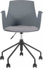 Danish Style Kancelárska stolička Peppe, šedá