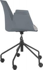 Danish Style Kancelárska stolička Peppe, šedá