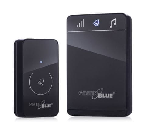 GreenBlue Moderný bezdrôtový zvonček GB111 B touch, 38 melodií