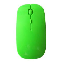 Northix 2,4 GHz bezdrôtová myš – super tenký dizajn – zelená 