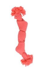 Buster Hračka pes Pískací lano, ružová, 23 cm, S