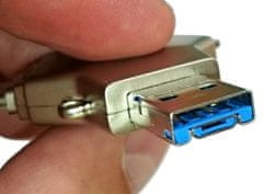 Viking USB FLASH DISK 3.0 4v1 64GB, S KONCOVKOU APPLE LIGHTNING, USB-C, MICRO USB, USB3.0, čierna