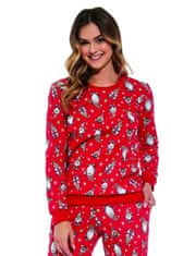 Cornette Dámske pyžamo 163/335 Gnomes3 + Nadkolienky Gatta Calzino Strech, červená, XL