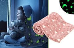 CoolCeny Svietiaca deka z mikrovlákna - Soft Dreams - 100x150cm - Ružová