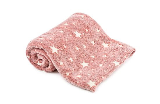 CoolCeny Svietiaca deka z mikrovlákna - Soft Dreams - 100x150cm - Ružová