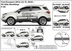 Rider Ochranné lišty bočných dverí, Ford EcoSport II, 2012-