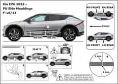 Rider Ochranné lišty bočných dverí, Kia EV6, 2021- ,
