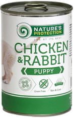 Nature's Protection Nature 'Protection Dog konz.Puppy kura / králik 400 g