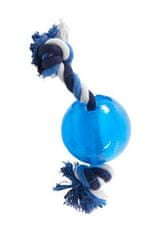 Buster Hračka pes Strong Ball s povrazom sv. modrá, L