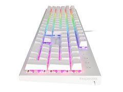 Genesis herná mechanická klávesnicaTHOR 303/RGB/Outemu Brown/Drôtová USB/US layout/Biela