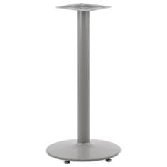 STEMA Kovová stolová podnož NY-B006/110 pre domácnosť, reštauráciu, hotel a kanceláriu, 46x110 cm, šedá farba