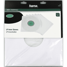 HAMA vnútorné ochranné obaly na gramofónové dosky (vinyl/LP), biele, 10 ks