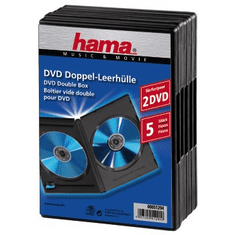 HAMA DVD obal, double, 5ks/bal., farba čierna