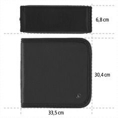 HAMA púzdro CD Wallet Nylon 160, farba čierna