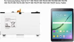 YUNIQUE GREEN-CLEAN EB-BT810ABA EB-BT810ABE Náhradná batéria tabletu pre Samsung Galaxy Tab S2 9.7"SM-T810 T810X T813 T815 T815C T815X T815Y T817 T817A T817W T817T T817P (3.85V 22.6Wh)
