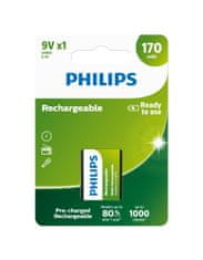 Philips Batéria 9VB1A17/10 dobíjacia 9V 170 mAh 1ks