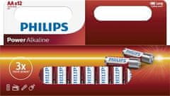 Philips Batéria LR6P12W/10 Power Alkalická AA 12ks