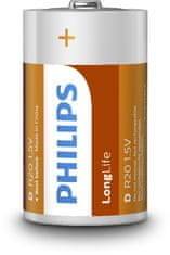 Philips Batéria R20L2F/10 LongLife C 2ks