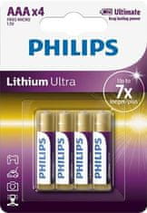 Philips Batéria FR03LB4A/10 Lítiová Ultra AAA 4ks