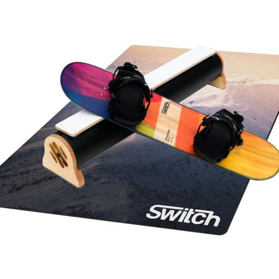 Switch Boards Jibbing Board 95cm + Viazanie + Prekážka + Podložka pre deti - jibbingowa doska ako snowboardu pre učenie trikov na trampolíne alebo na prekážke