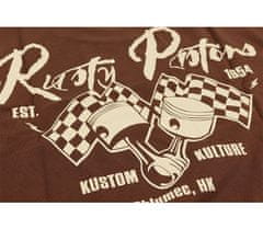 Rusty Pistons Tričko RPTSM77 Carson brown triko vel. S