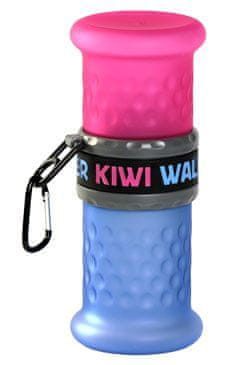 KIWI WALKER Cestovná fľaša 2in1 ružovo-modrá 750+500ml KW