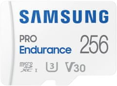 SAMSUNG Micro SDXC 256GB PRO Endurance + SD adaptér