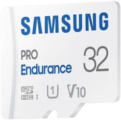 SAMSUNG PRO Endurance MicroSDHC 32GB + SD Adaptér / CL10 UHS-I U1 / V10