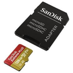 SanDisk Extreme PLUS/micro SDXC/128GB/200MBps/UHS-I U3/Class 10/+ Adaptér