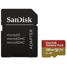 SanDisk Extreme PLUS/micro SDXC/128GB/200MBps/UHS-I U3/Class 10/+ Adaptér